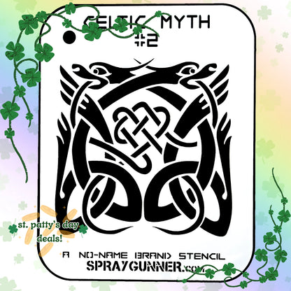 NO-NAME Brand Celtic Myth Stencil #2