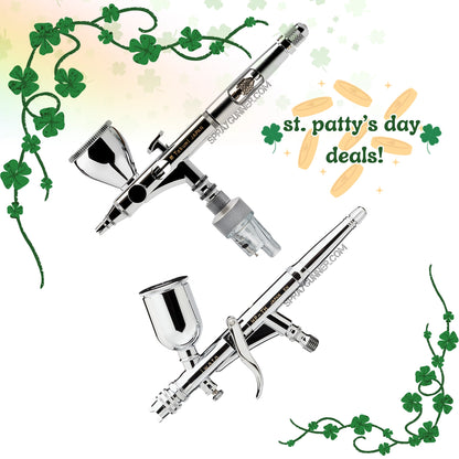 Special Bundle Deal! Iwata Custom Micron Takumi Side Feed Dual Action Airbrush + Iwata Hi-Line HP-TH Gravity Feed Dual Action Trigger Airbrush