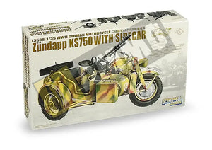 WWII German Zundapp KS 750 with Sidecar/w trailers - SprayGunner