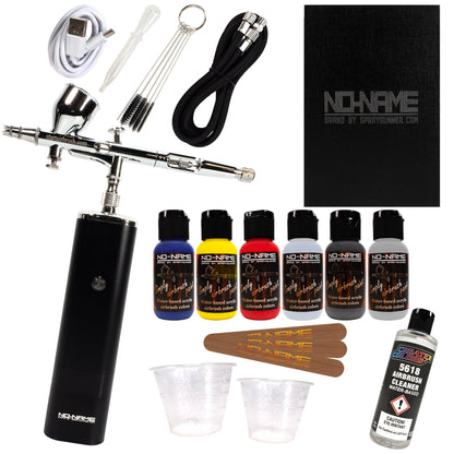 Beginner Cordless Airbrush Kit with Compressor & Acrylic Airbrush Paints by NO-NAME Brand NO-NAME brand