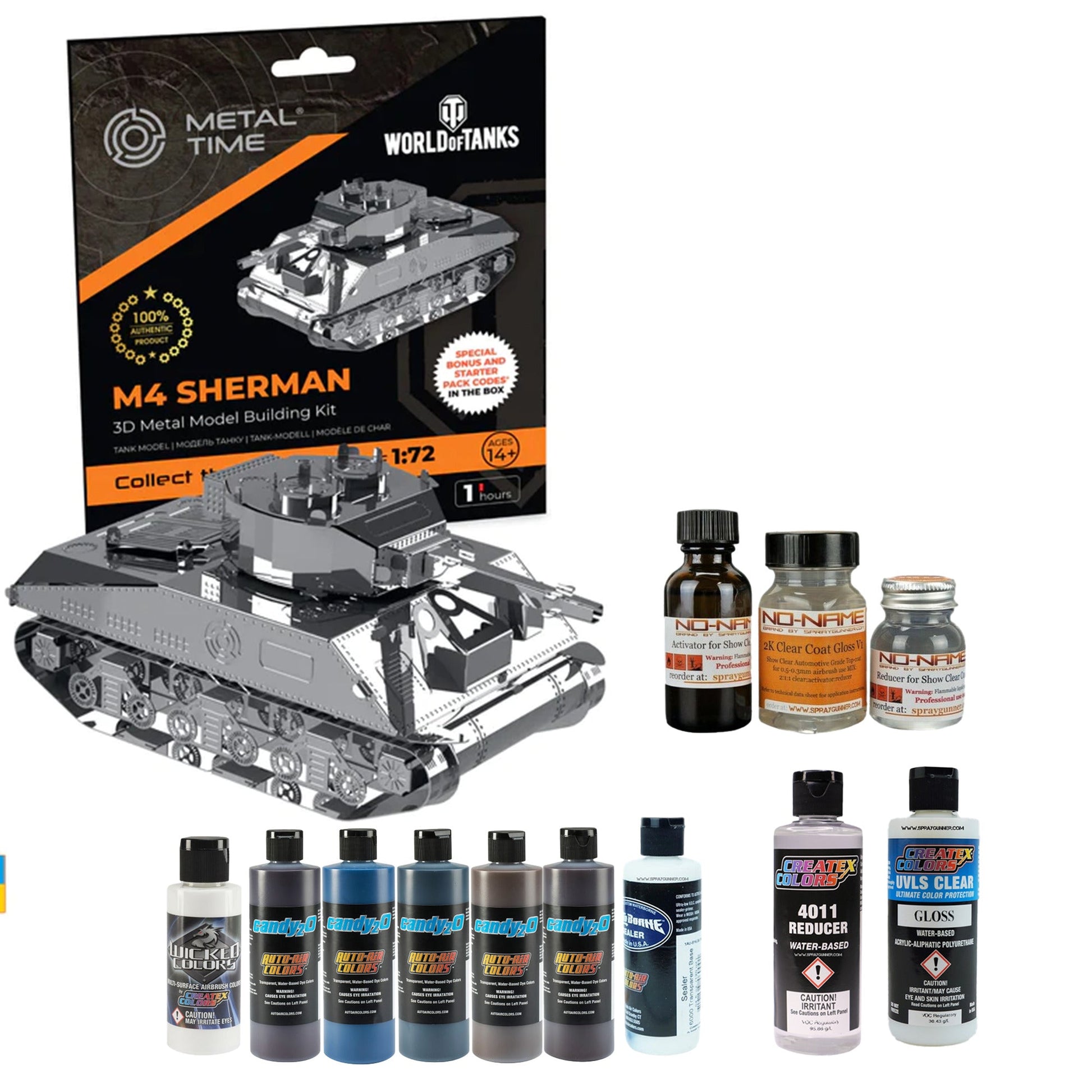 M4 Sherman (World of Tanks) Metal Model Metal Time Workshop