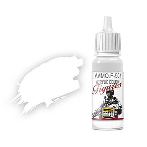 AMMO by MIG Acrylic for Figures - White for Figures AMMOF501 AMMO by MIG