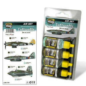 AMMO by MIG Acrylic Sets - LUFTWAFFE WWII LATE COLORS AMIG7209 AMMO by MIG