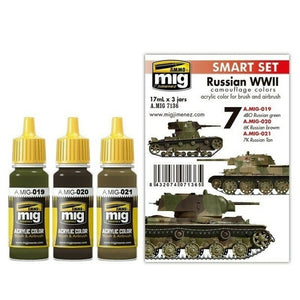 AMMO by MIG Acrylic Sets - RUSSIAN WWII COLORS SET AMIG7136 AMMO by MIG