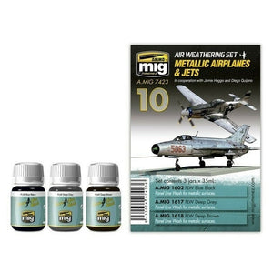 AMMO by MIG Aircraft Panel Line Wash Sets Metallic Airplanes and Jets AMIG7423 AMMO by MIG