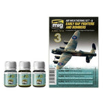 AMMO by MIG Aircraft Panel Line Wash Sets RAF Fighters and Bombers AMMO by Mig Jimenez