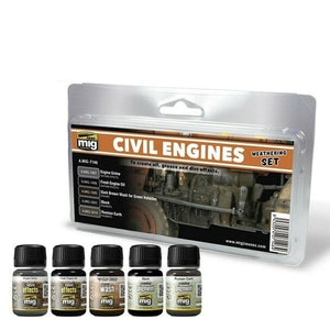 AMMO by MIG Civil Engines Weathering Set AMIG7146 AMMO by MIG