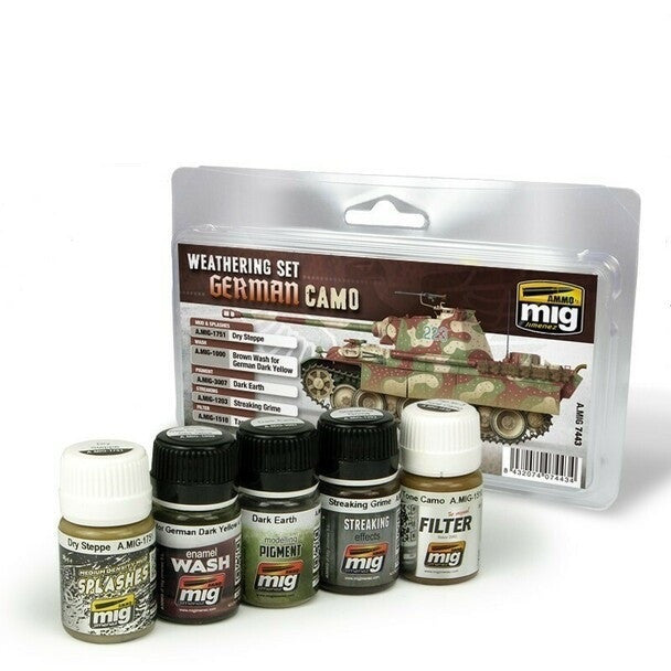 AMMO by MIG German Camouflage Weathering Set AMIG7443 AMMO by MIG