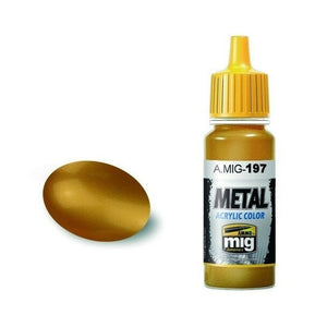 AMMO by MIG Metal Acrylic - Brass AMIG0197 AMMO by MIG
