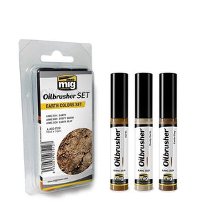 AMMO by MIG Oilbrusher EARTH COLORS SET AMIG7512 AMMO by MIG