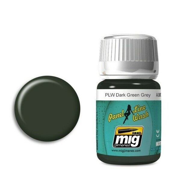 AMMO by MIG Panel Line Wash Dark Green Grey AMIG1608 AMMO by MIG