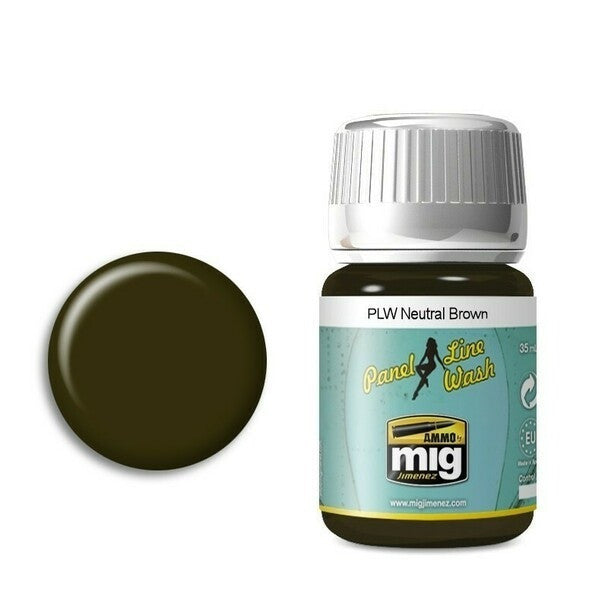 AMMO by MIG Panel Line Wash Neutral Brown AMIG1614 AMMO by MIG