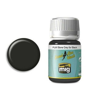 AMMO by MIG Panel Line Wash Stone Grey for Black
