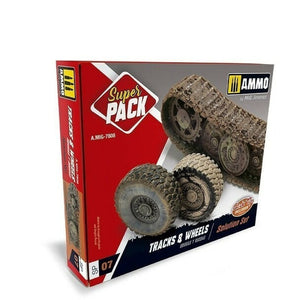 AMMO by MIG Weathering Sets TRACKS and WHEELS SUPER PACK AMIG7808 AMMO by MIG