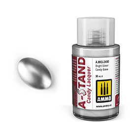 A-STAND Candy Lacquer Bright Silver Candy Base  AMIG2450 AMMO by Mig Jimenez