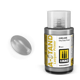 A-STAND Lacquer Grey Gloss Primer  AMIG2355 AMMO by Mig Jimenez