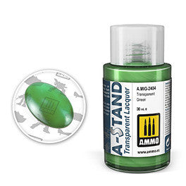 A-STAND Lacquer Transparent Green AMMO by Mig Jimenez