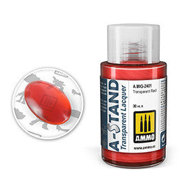 A-STAND Lacquer Transparent Red  AMIG2401 AMMO by Mig Jimenez