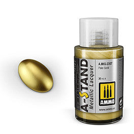 A-STAND Metallic Lacquer Pale Gold  AMIG2307 AMMO by Mig Jimenez