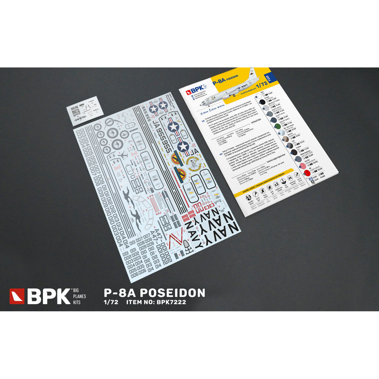 BPK 1/72 P-8A Poseidon Model Kit  BPK7222 AMMO by Mig Jimenez