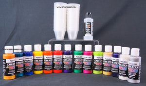 Createx Airbrush Colors Pearlized 14 Color Set CC14pearl Createx