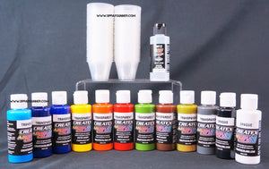 Createx Airbrush Colors Transparent 12 Color Set CX-transparent-12 Createx