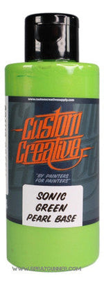 Custom Creative Paints: Sonic Green Pearl Basecoat 150ml (5oz) Custom Creative