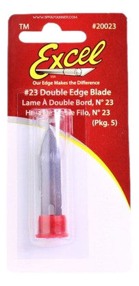 Excel 20023 #23 Double Edge Blade 5pc Excel Hobby Blades
