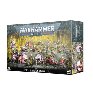 Warhammer 40K ORKS: BEAST SNAGGA STAMPEDE  50-64 Games Workshop