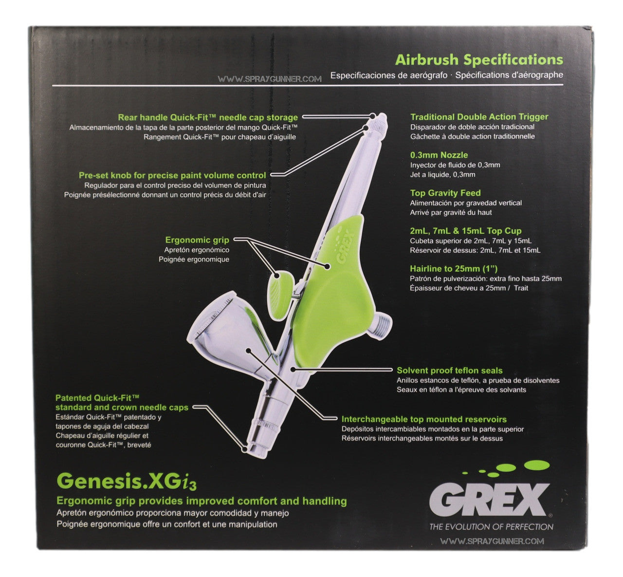 Grex GenesisXGi.3 Airbrush Combo Kit GCK05 Grex Airbrush