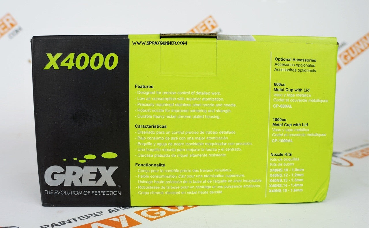 Grex X4000 1.2mm LVLP Spray Gun X4000.12 Grex Airbrush