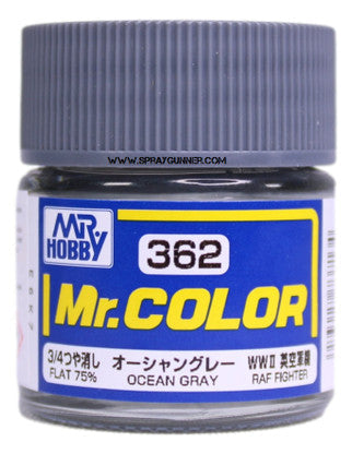 GSI Creos Mr. Color Model Paint: Flat Ocean Gray C362 GSI Creos Mr. Hobby