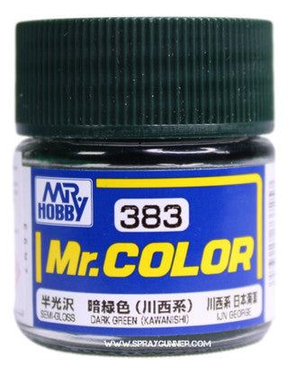 GSI Creos Mr. Color Model Paint: Semi-Gloss Dark Green C383 GSI Creos Mr. Hobby