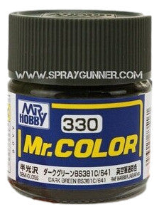 GSI Creos MrColor Model Paint Dark Green BS381C/641 C-330 C330 GSI Creos Mr Hobby
