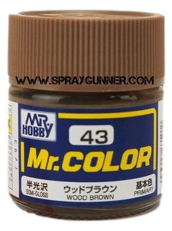 GSI Creos MrColor Model Paint Wood Brown C-43 C43 GSI Creos Mr Hobby