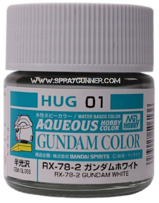 GSI Creos Mr.Hobby Aqueous Gundam Color Paint: RX-78-2 Gundam White HUG01