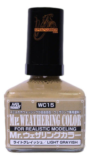 GSI Creos MrWeathering Color Model Paint Light Grayish WC15 GSI Creos Mr Hobby