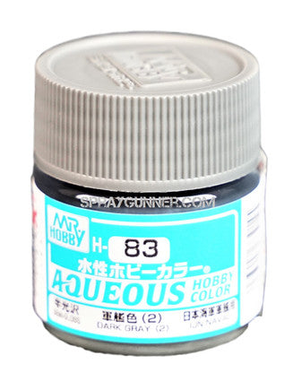 Mr. Hobby Aqueous H83 Semi-Gloss Dark Gray (2)