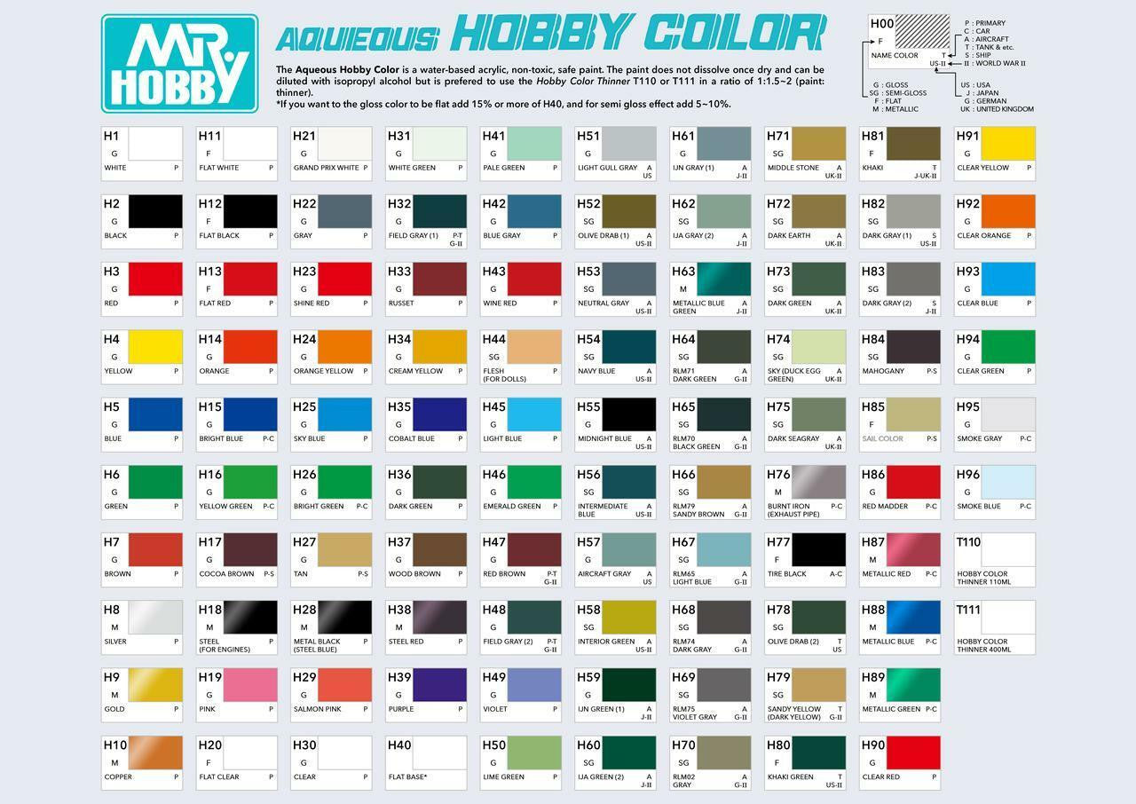 Mr Hobby Aqueous H85 Flat Sail Color H85 GSI Creos Mr Hobby