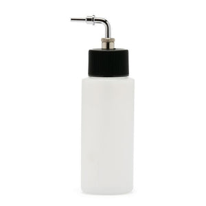Iwata High Strength Translucent Bottle 2 oz / 60 ml Cylinder With Side Feed Adaptor Cap  I4702S 