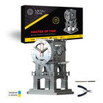 Master of Time Stand Clock Metal Model Metal Time Workshop
