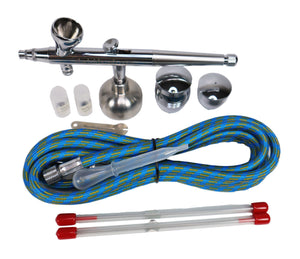 Gravity-Feed Airbrush Kit with 3 nozzle sets and cups by NO-NAME Brand  NN-BD186K NO-NAME brand