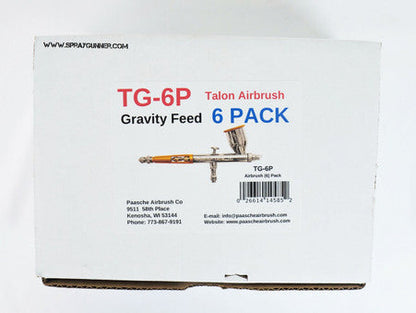Paasche Talon Gravity-Feed Airbrush 6 Pack Paasche