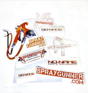Spraygunner and No-Name Sticker Set 8 pcs SG-STICKERSET SprayGunner