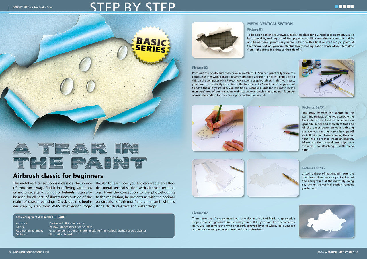 Airbrush Step by Step Magazine 01/14 ASBS 01/14 Step by Step Magazine