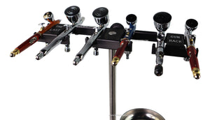 The Last Gun Rack Master Mock 2 Mini with Tray - Holds 8 Airbrushes and Spray Guns