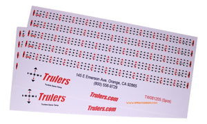 Trulers Eighths, 1 Ft, Skinny, 10 pack TW081205